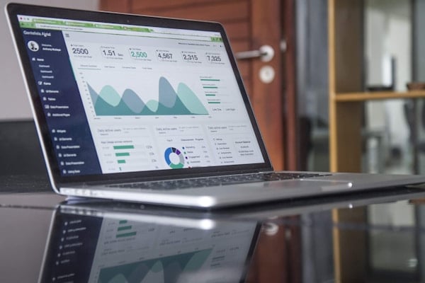 SEO strategy and analytics dashboard