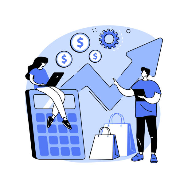 Sales forecasting abstract concept business analytics vector illustration